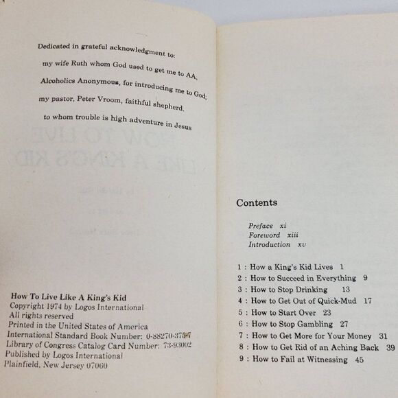 How to Live Like A King's Kid Harold Hill PB 1974 How To Spiritual Growth - Picture 7 of 8